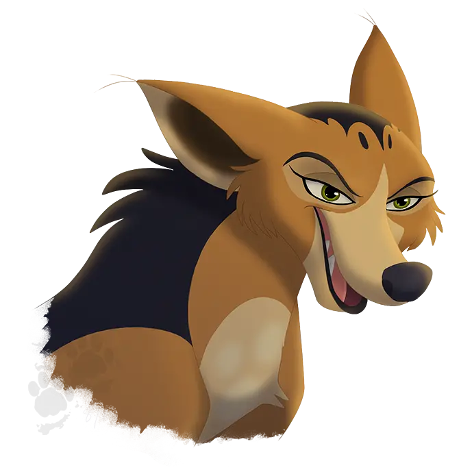 Sly and Cunning Jackal Profile Image PNG