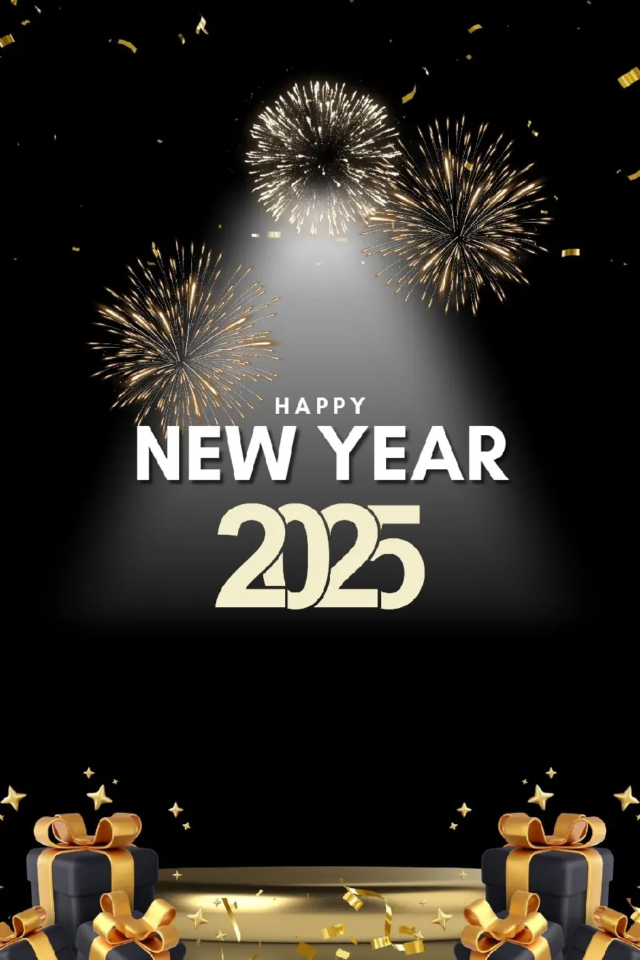 2025 Number Background for Sharing on Social Media