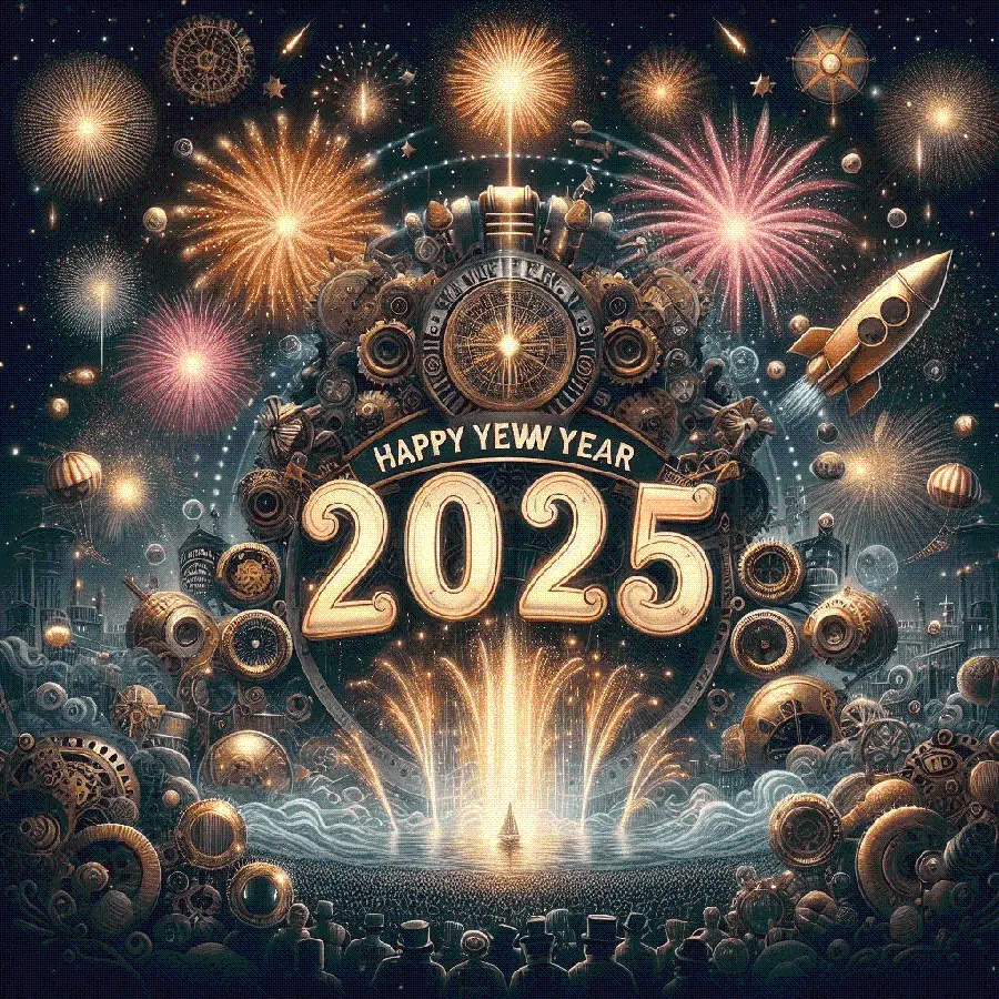 Happy New Year 2025 Photo Text