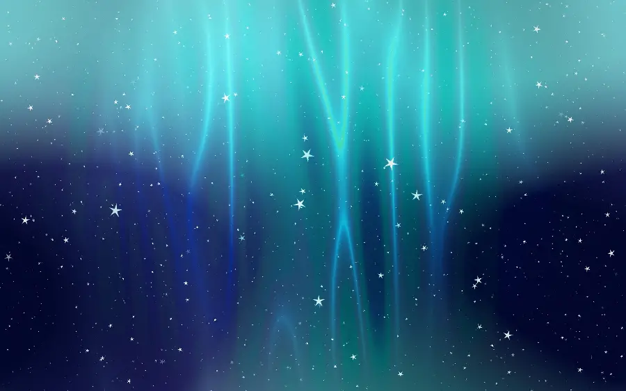 Transparent Blue Gradient with Calm and Natural Aurora Effect