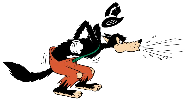 Download Cartoon Big Bad Wolf Photo for Sticker Printing
