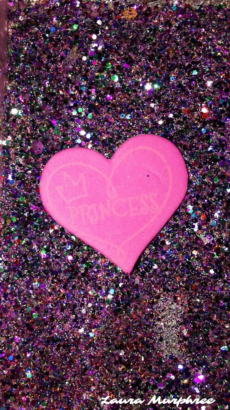 Super Beautiful Pink Heart Glitter