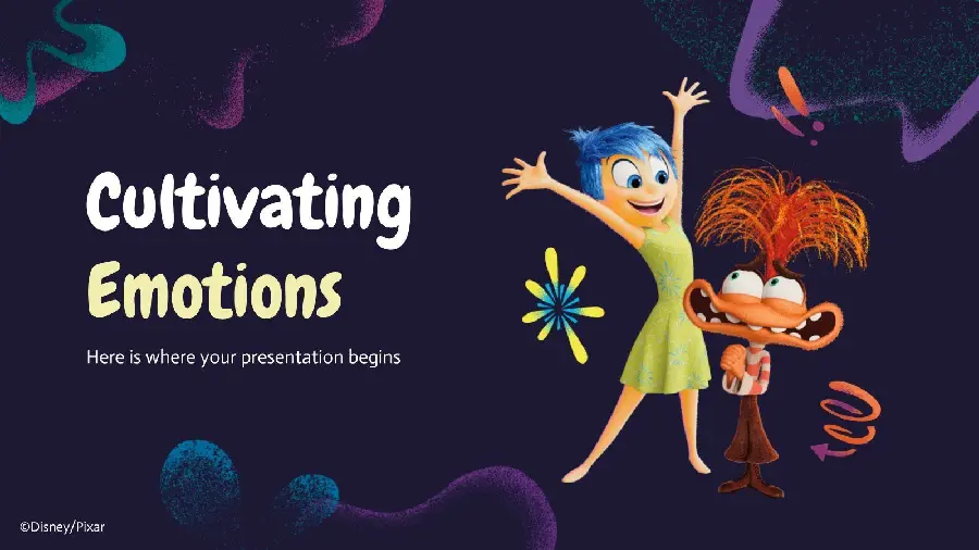 Beautiful background suitable for desktop from the animation Inside Out 2 