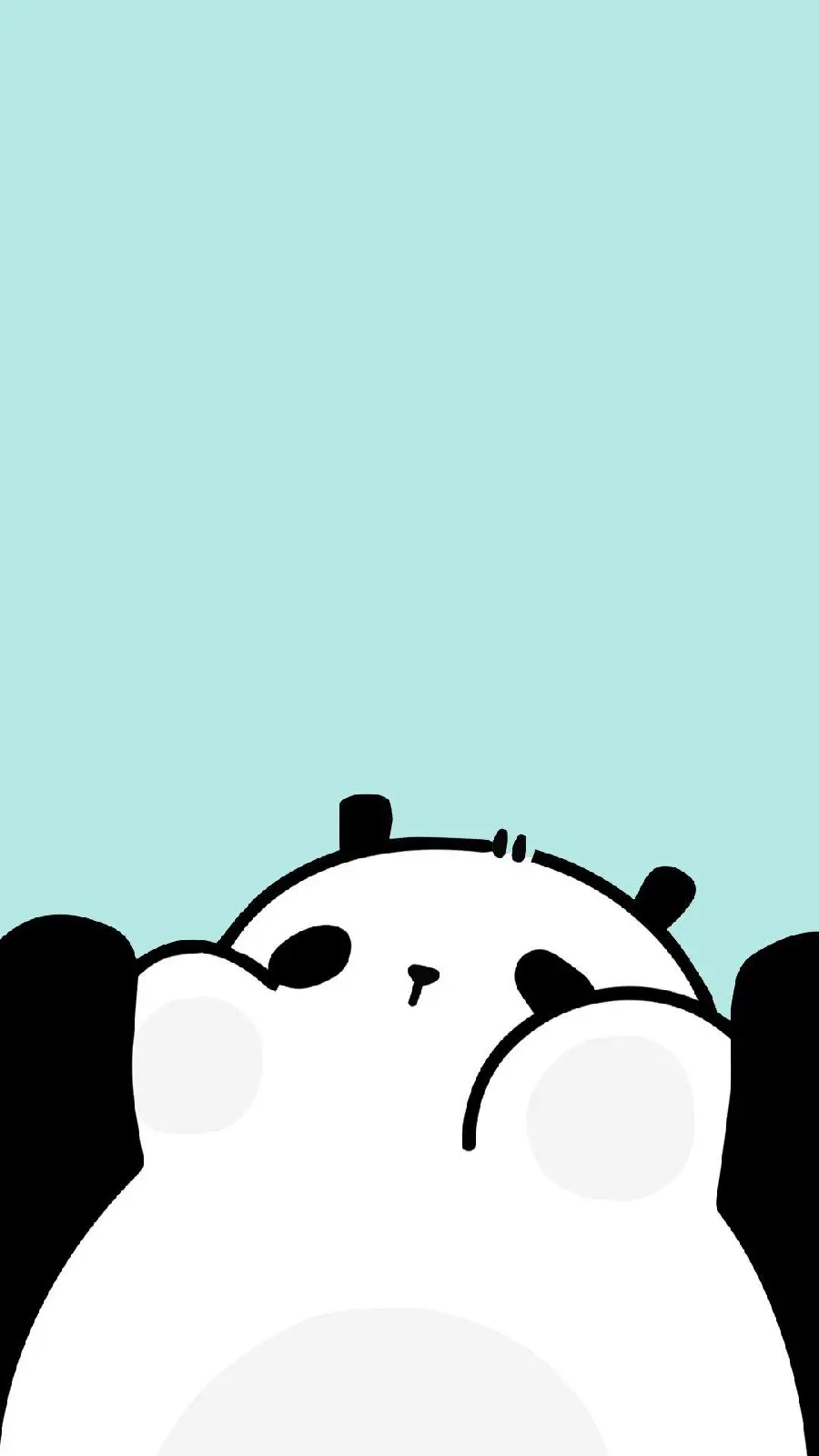 High Quality Wallpaper for iPhone with Design Panda Cartoon Teplo