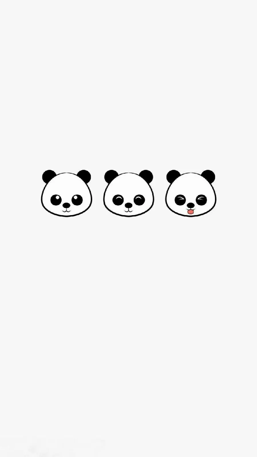 Cool and cute panda background image for iPhone background