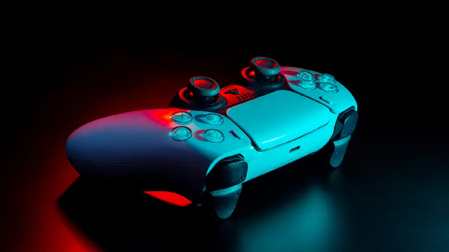 PlayStation 5 controller photo for computer wallpaper