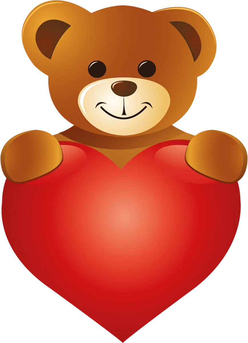 Beautiful Teddy Bear Stock Image for Kids Room Wall Design PNG