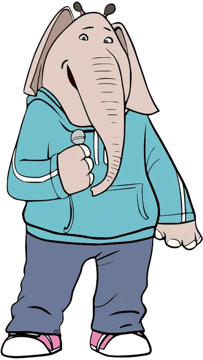 Simple Elephant PNG for Art Projects
