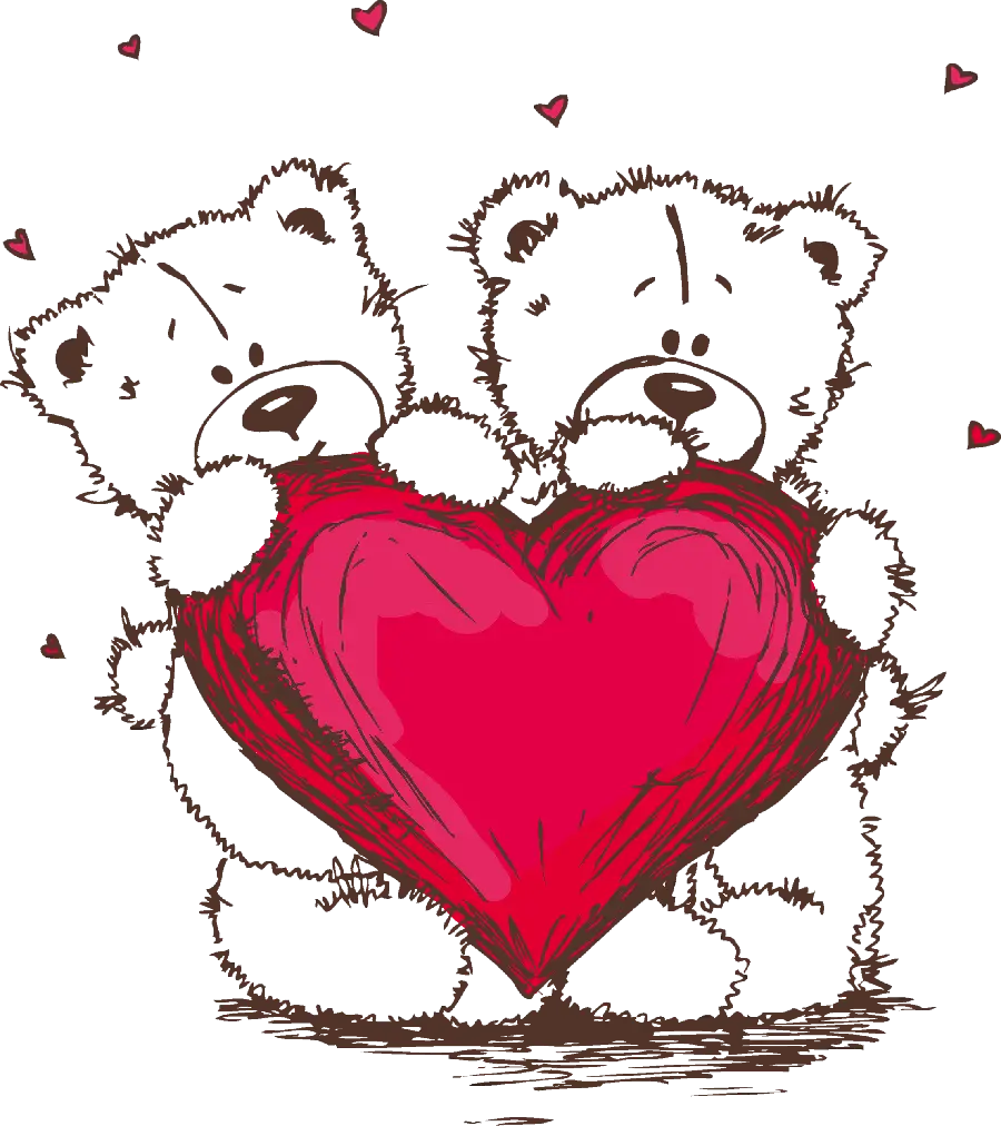 Beautiful and Charming Teddy Bear Lover Profile Picture PNG