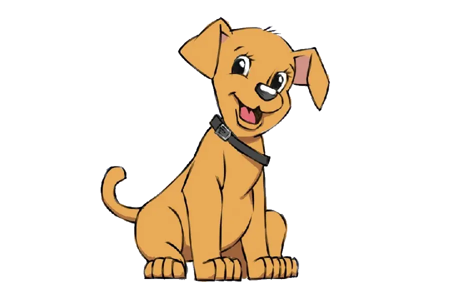 Beautiful dog drawing background for wall design Children's Room