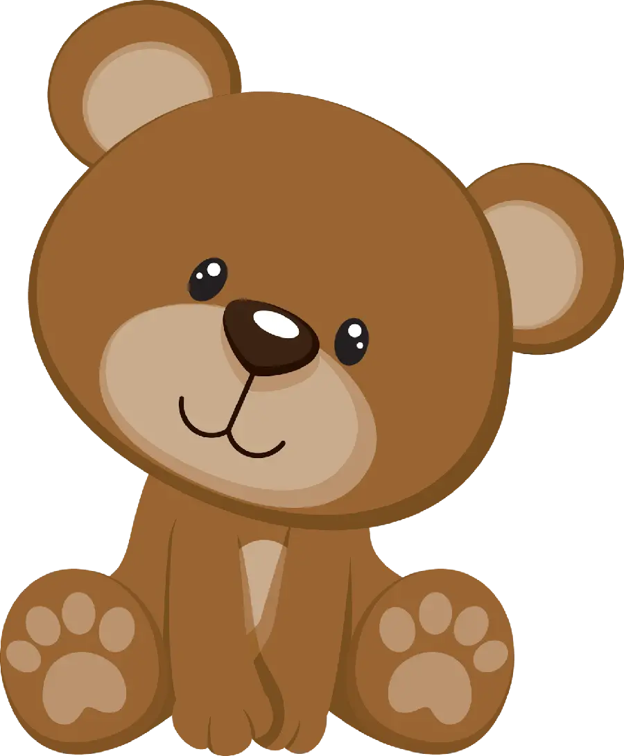 Download profile picture of a cartoon brown bear drawing for Print on chassis board