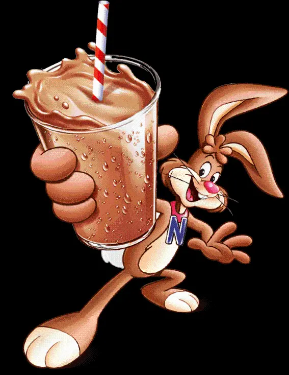 Wallpaper of Quiki Rabbit Cartoon and Foreign Advertisement PNG
