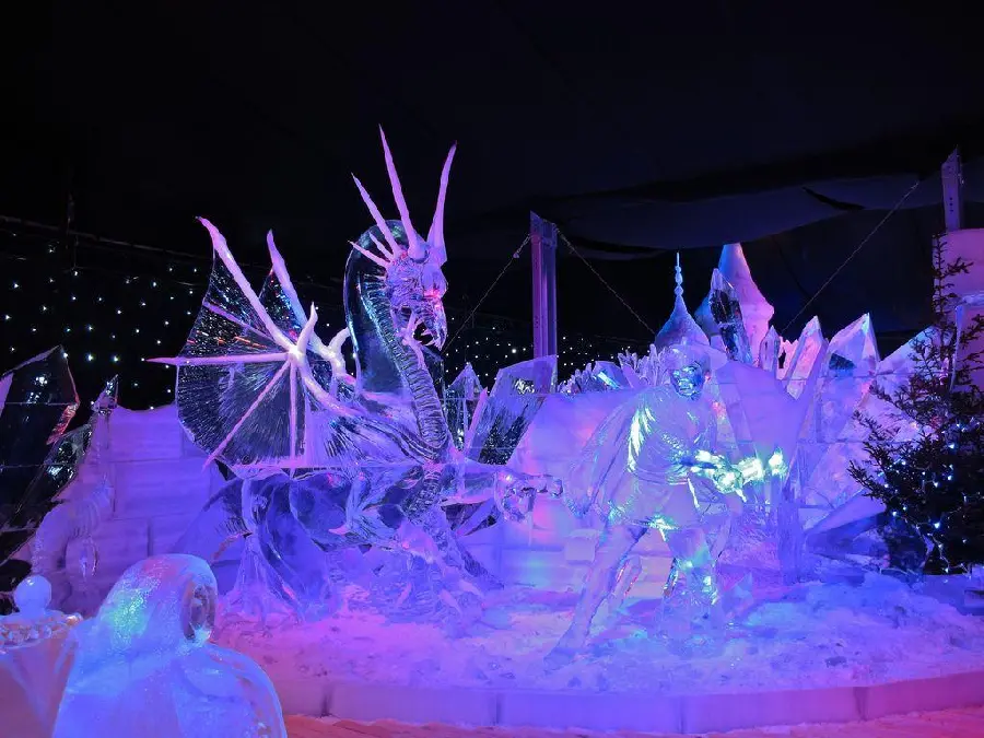 Ice Sculpture Art Images for Design Use