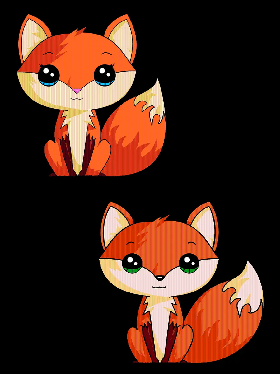 Fox painting wallpaper for printing wooden stickers above the outlet