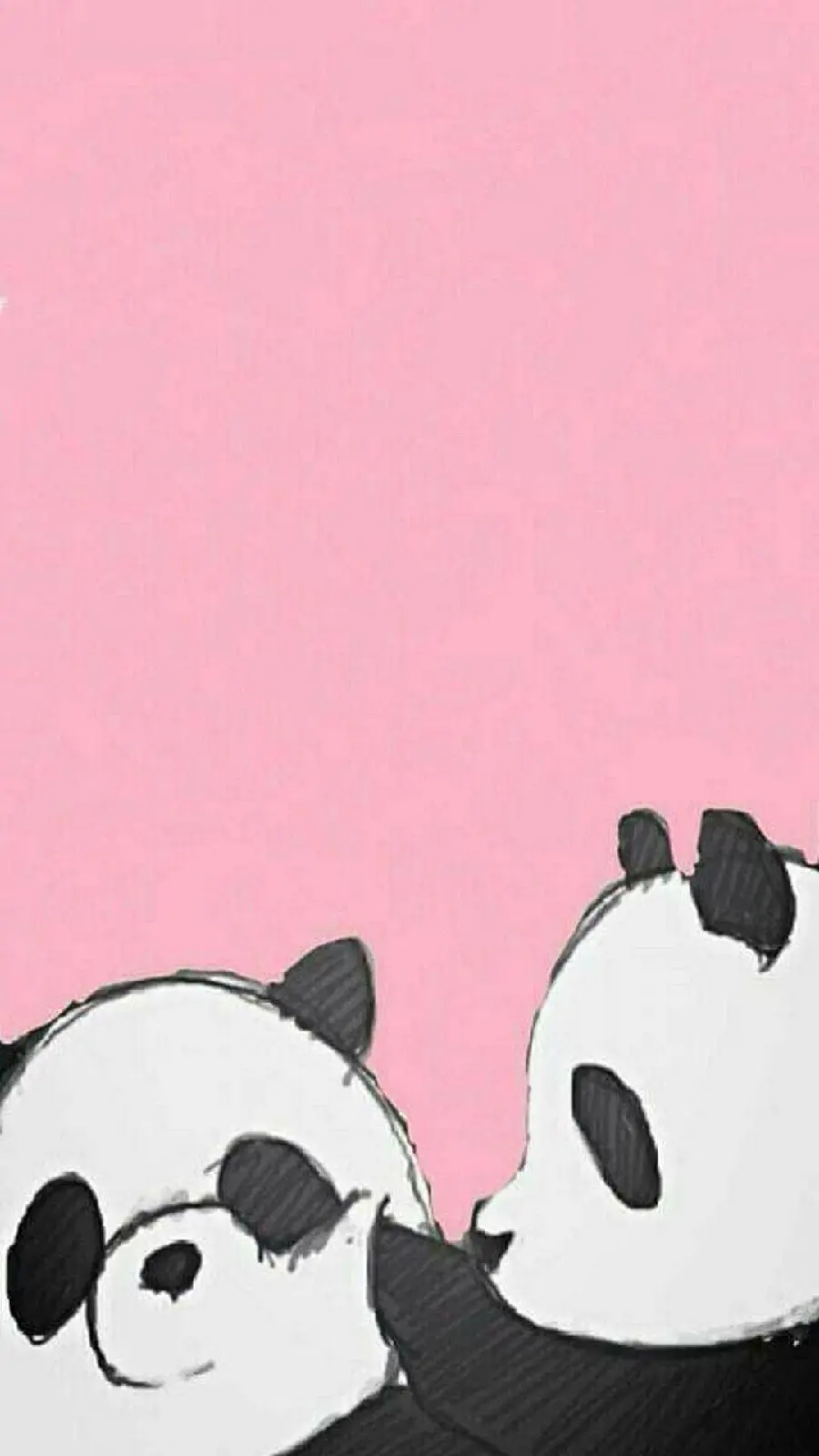 Profile photo for Telegram set and iPhone background with a panda design