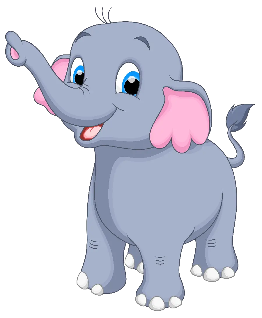 Download Cute Painted Elephant PNG