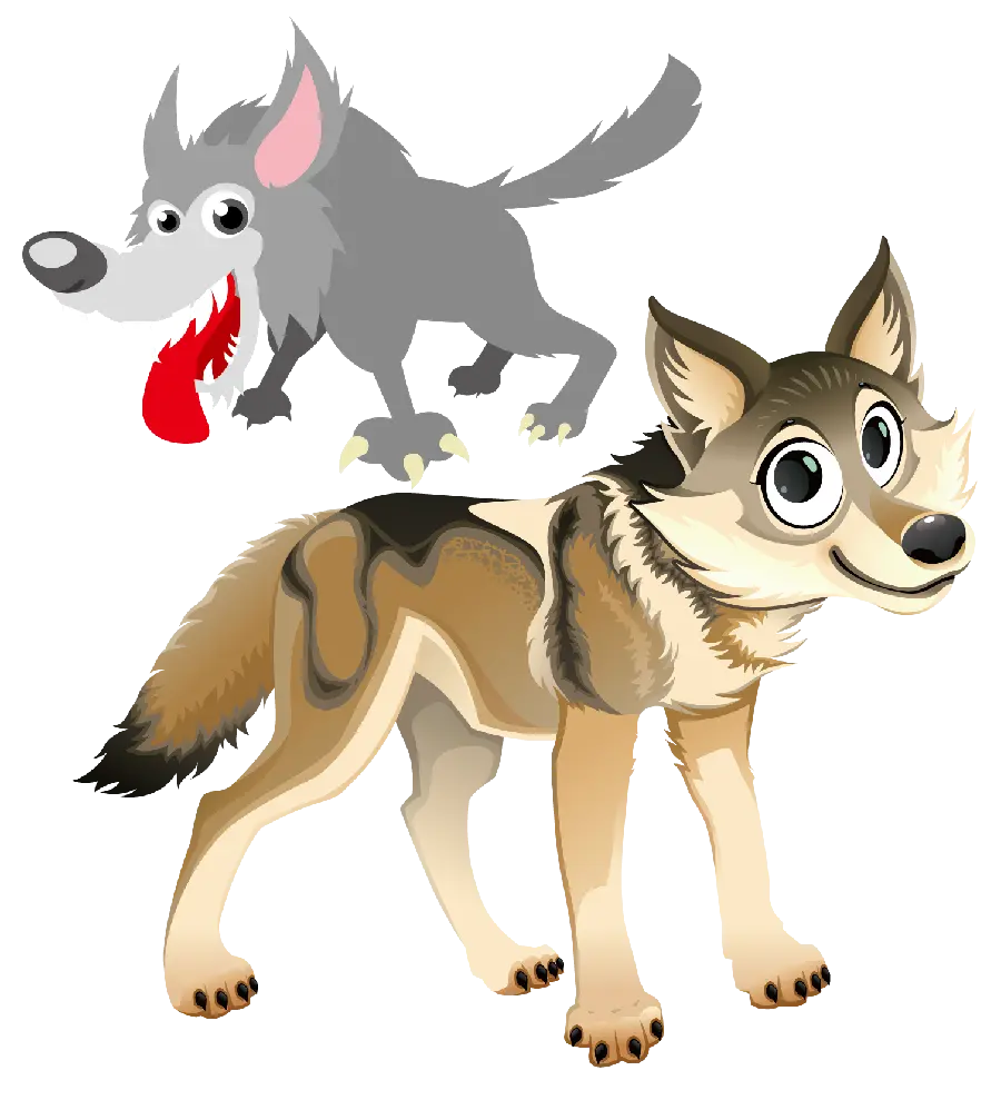 Backgroundless Wolf and Jackal PNG Stock Photos