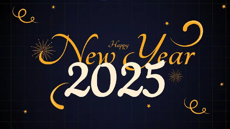 2025 HD Background with Stylish Design