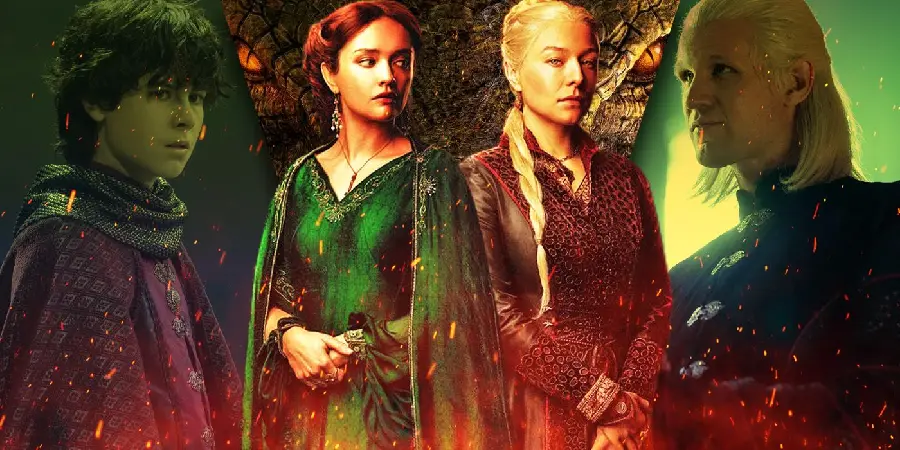 Photos of key characters Targaryen House of Dragons
