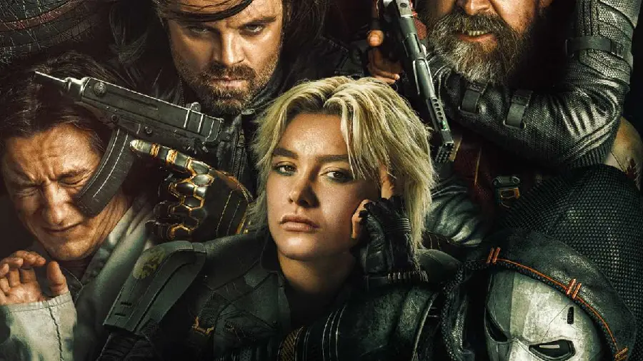 Photos of characters from the movie Thunderbolts