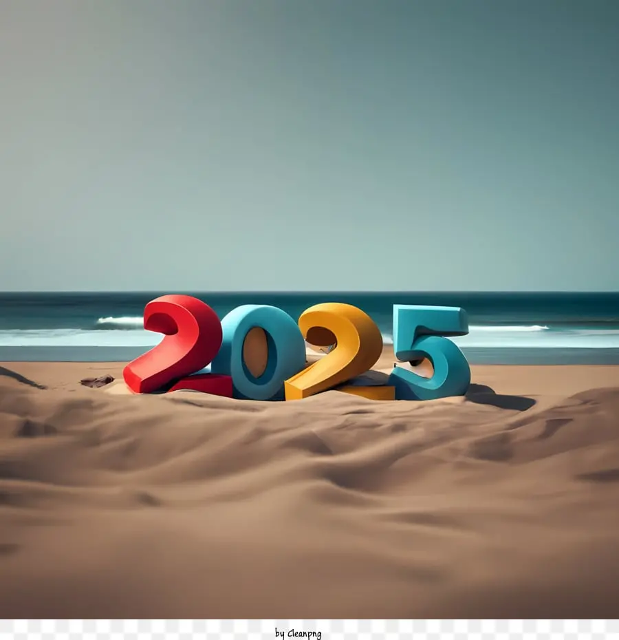 2025 Happy New Year Text Photo