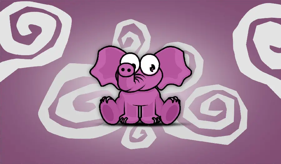 Free Download Cute Pink Elephant Wallpaper