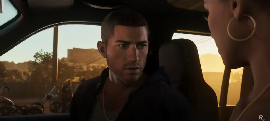 High quality photo of a chase scene in GTA 6