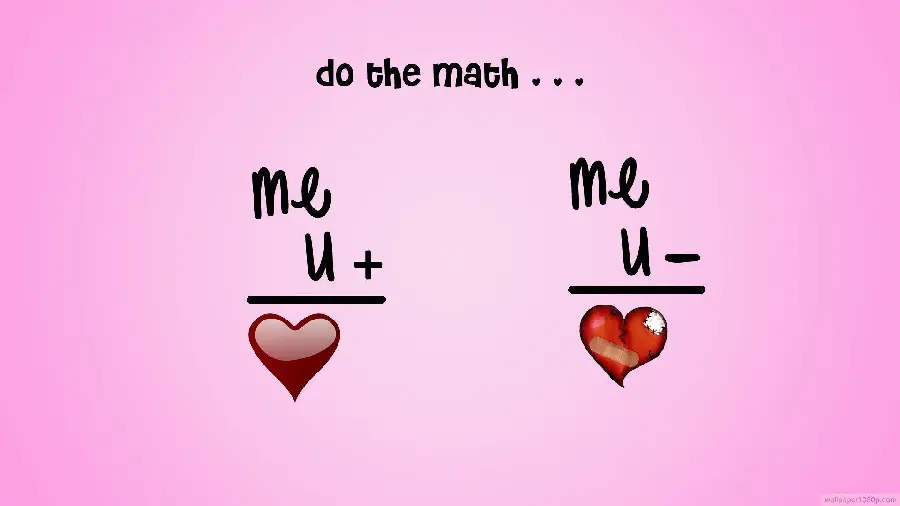 A picture of a love math game for your profile and mobile background