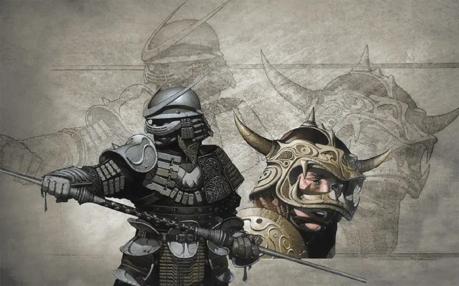 Japanese Samurai Costume Background
