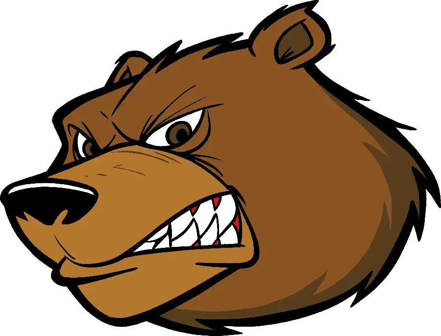 Stock image for logo design idea with a cartoon bear drawing