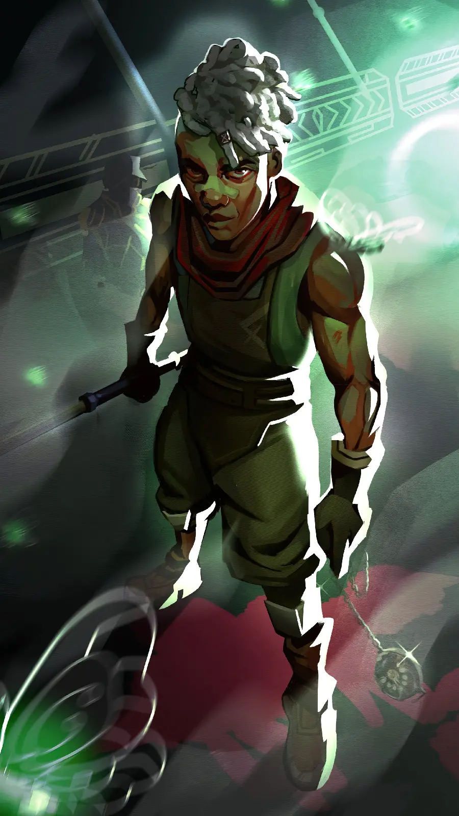 HD Ekko background in the space of Zaun