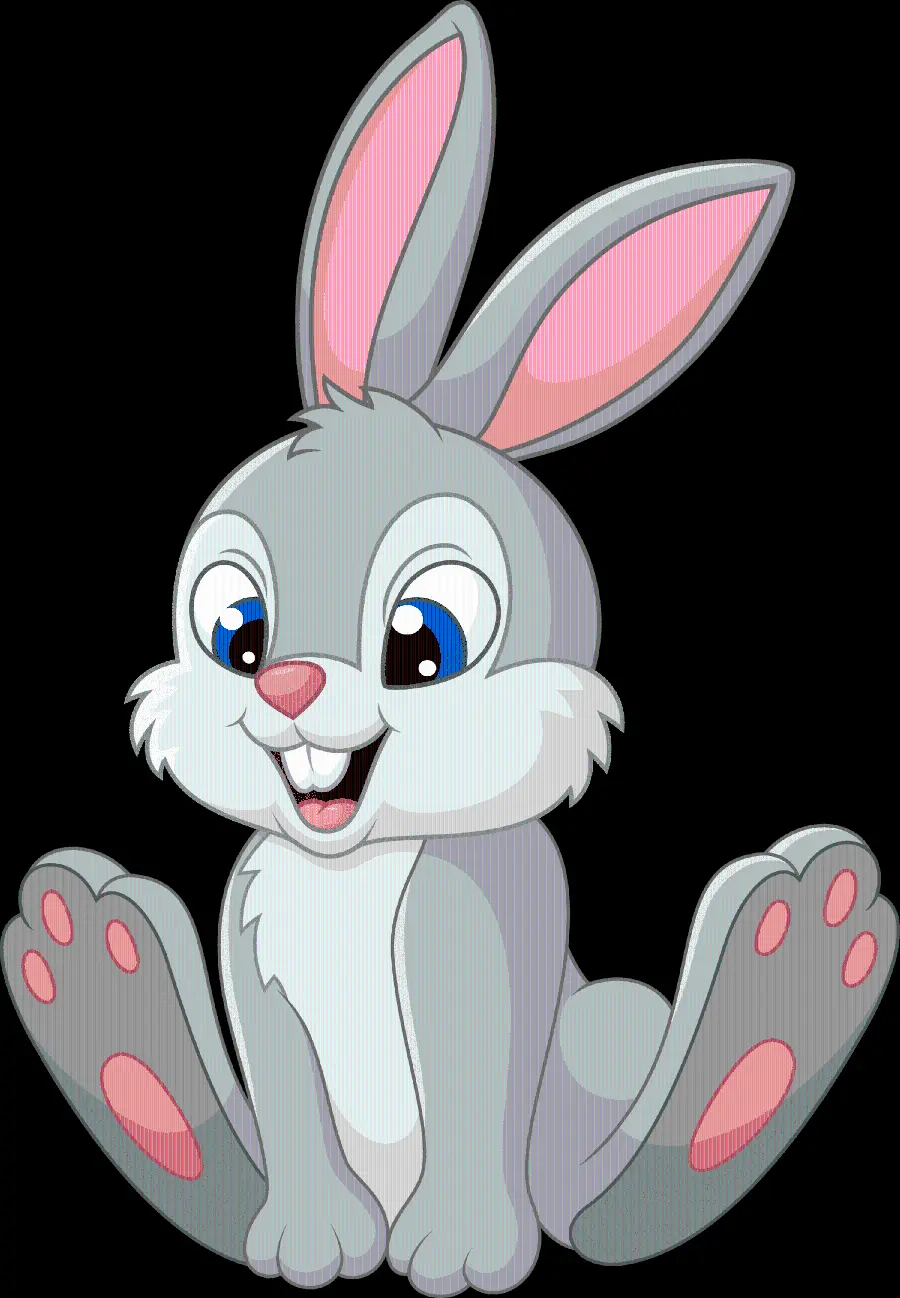 Cute Cartoon Rabbit PNG Stock Photo