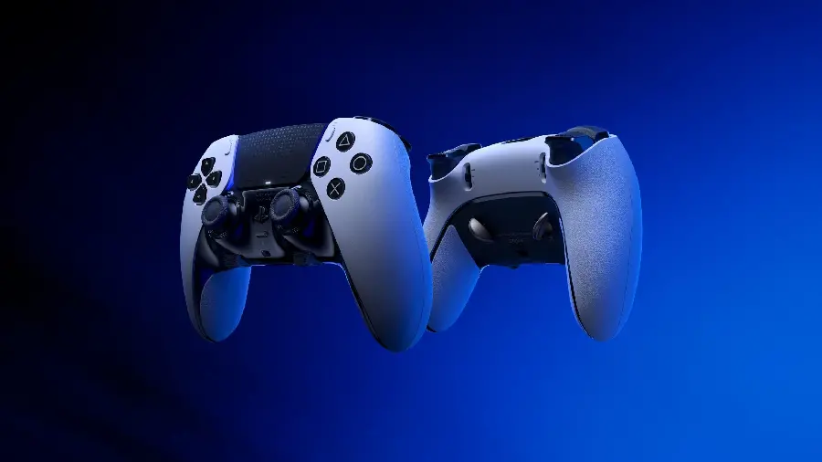 Photo of the PlayStation 5 Pro controller on a beautiful background suitable for wallpaper