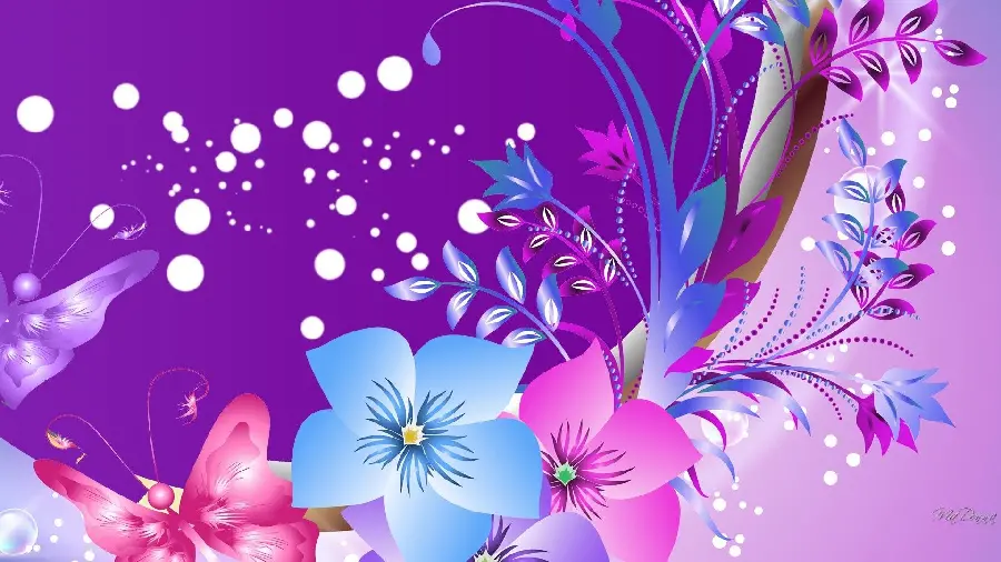 Peaceful image of purple butterfly with excellent resolution 