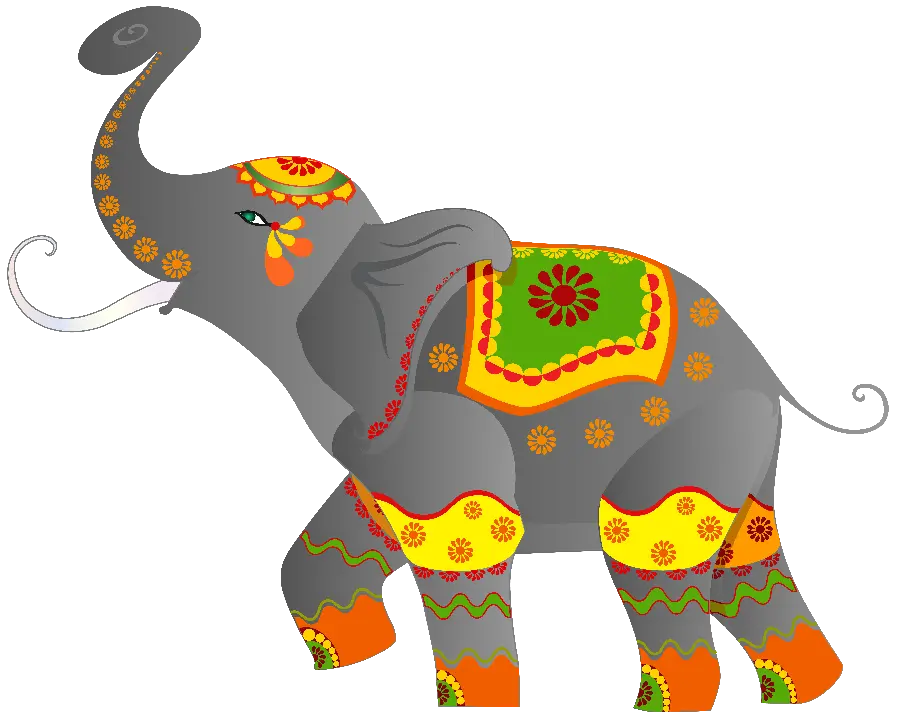 Cartoon elephant PNG for graphic projects