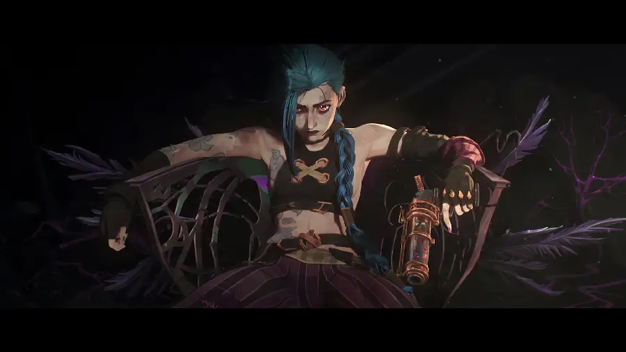 Jinx in the Darkness Zaun Wallpaper