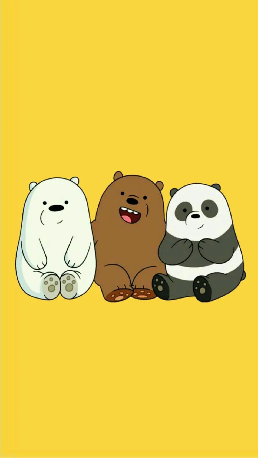 Background For phone lock screen of cute anime bears