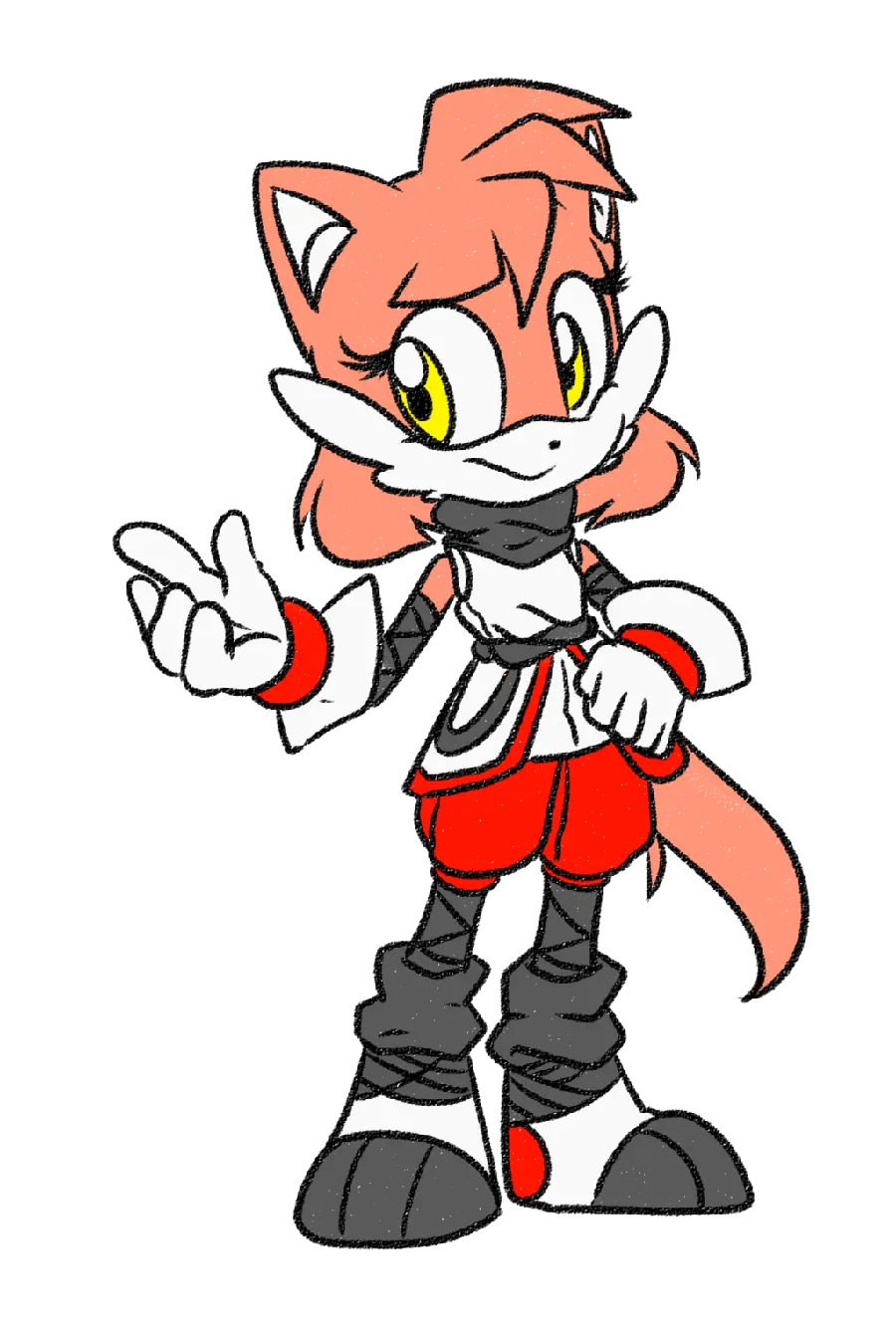 Wallpaper in PNG format of the character Sonic Girl for free 