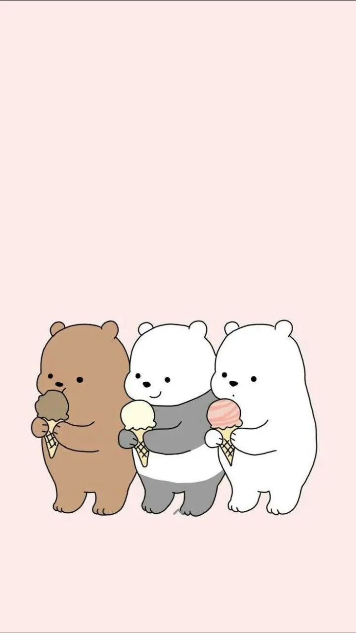 Cute background from the popular cartoon Three Little Bears