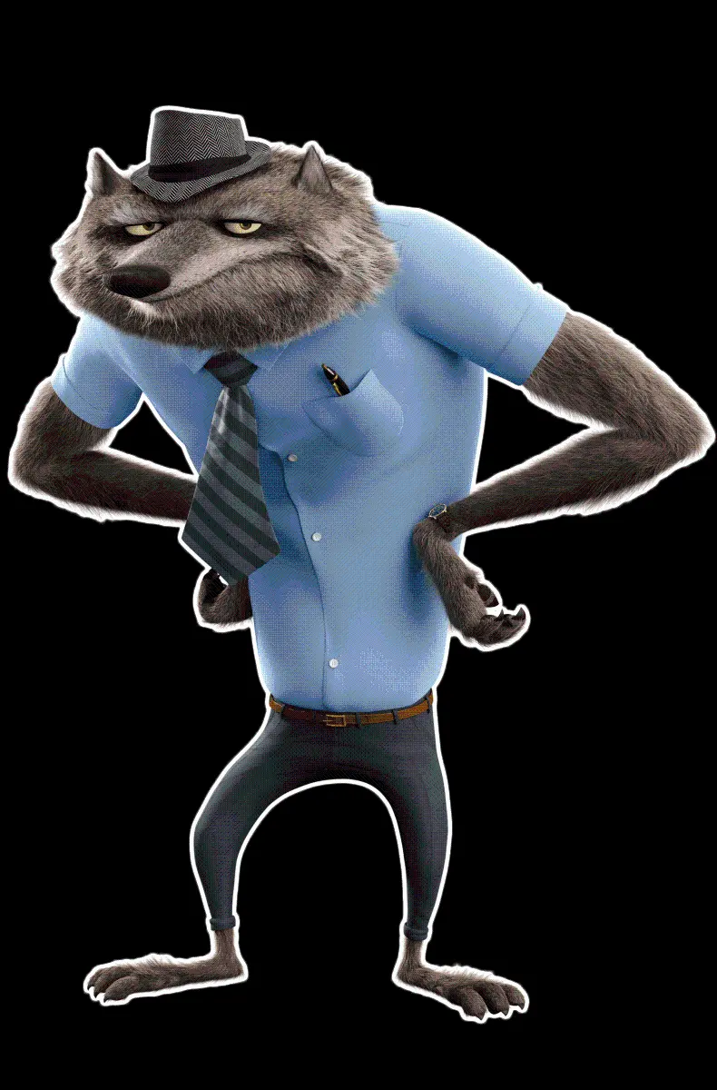 Cartoon Wolf Image in the Fantastic Hotel Transylvania Animation