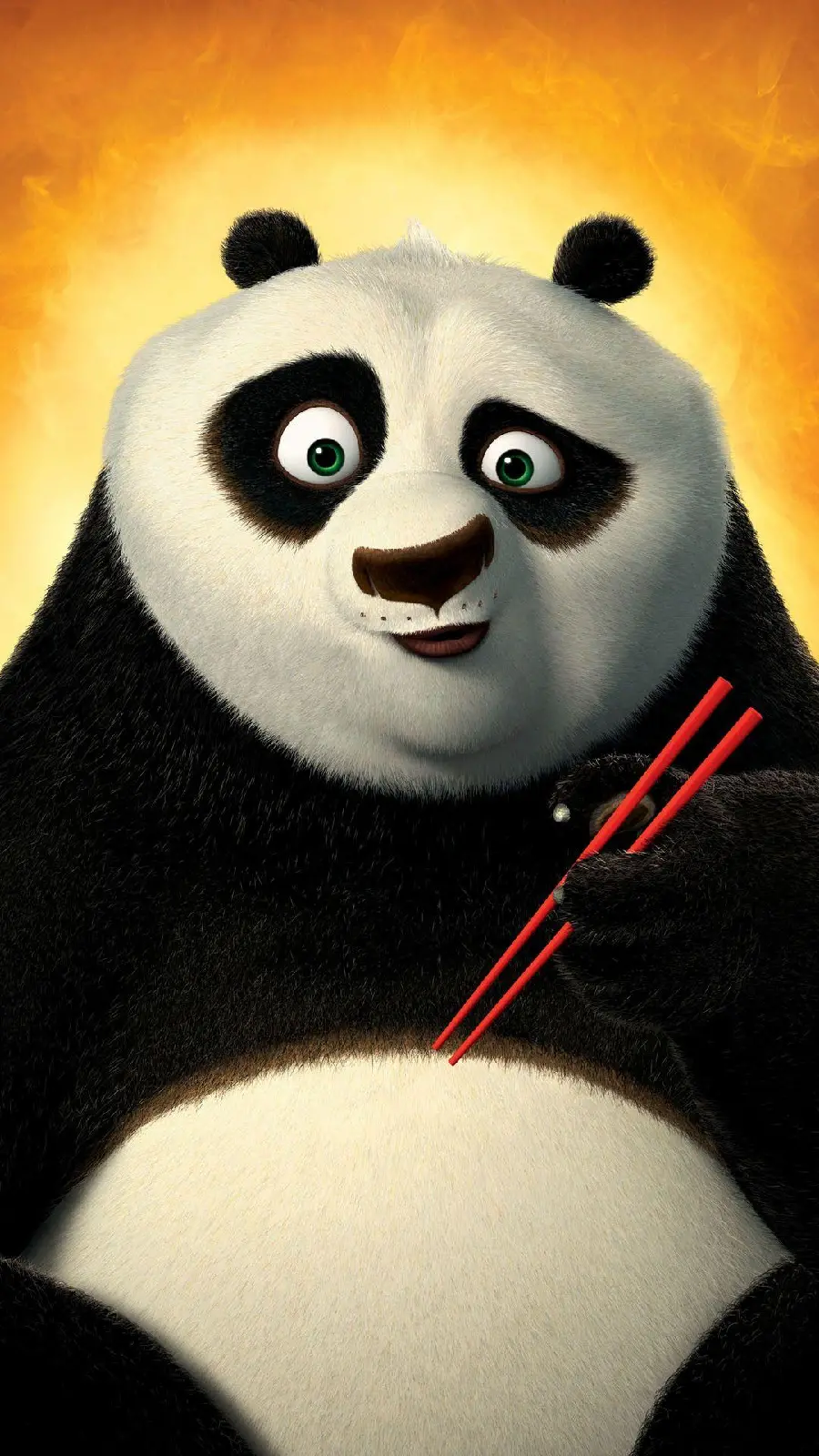 iPhone background photo of the famous animation panda