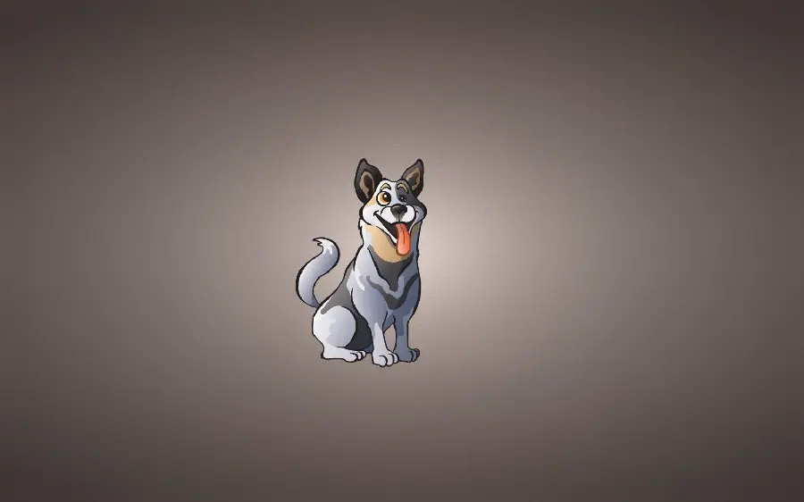 Beautiful Minimalist Dog Wallpaper with Nice Resolution