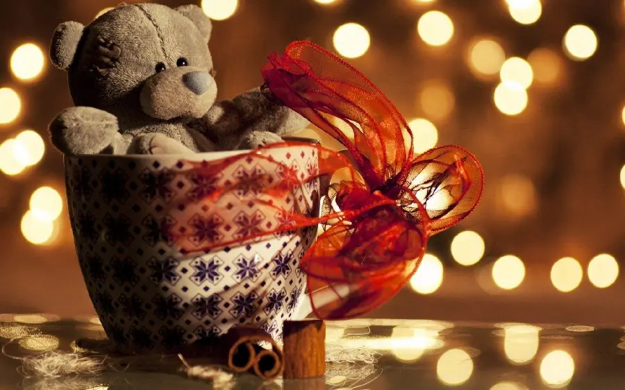 Stock image for postcard printing of cute anime teddy bears