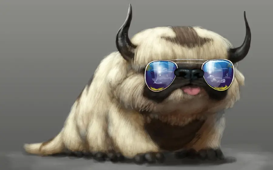 High quality cartoon dog photo for profile and desktop background