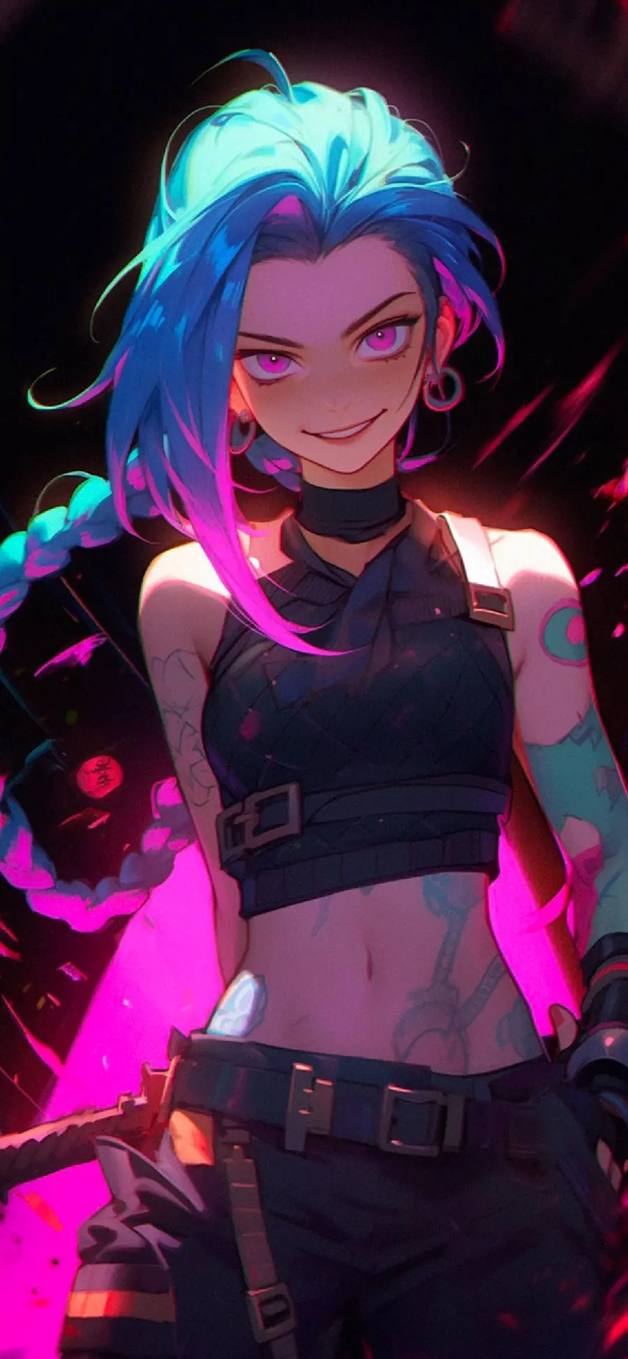 Jinx mobile laughing wallpaper