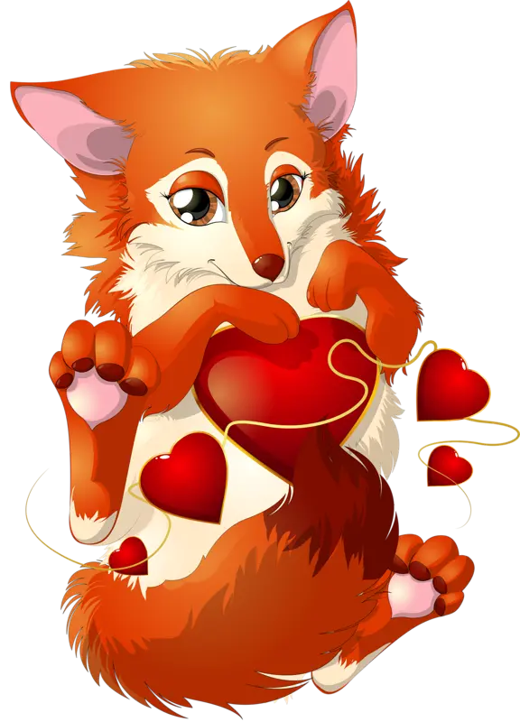 Beautiful and beautiful profile picture with a fox painting