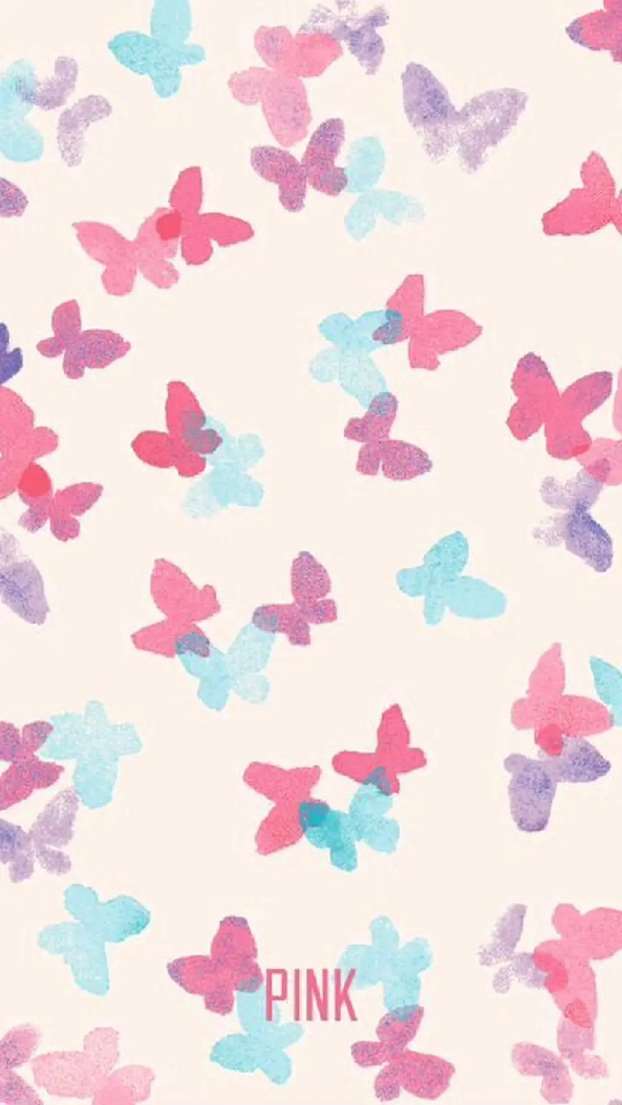 Download Girly Background for iPhone with Cute Pink Butterfly Design