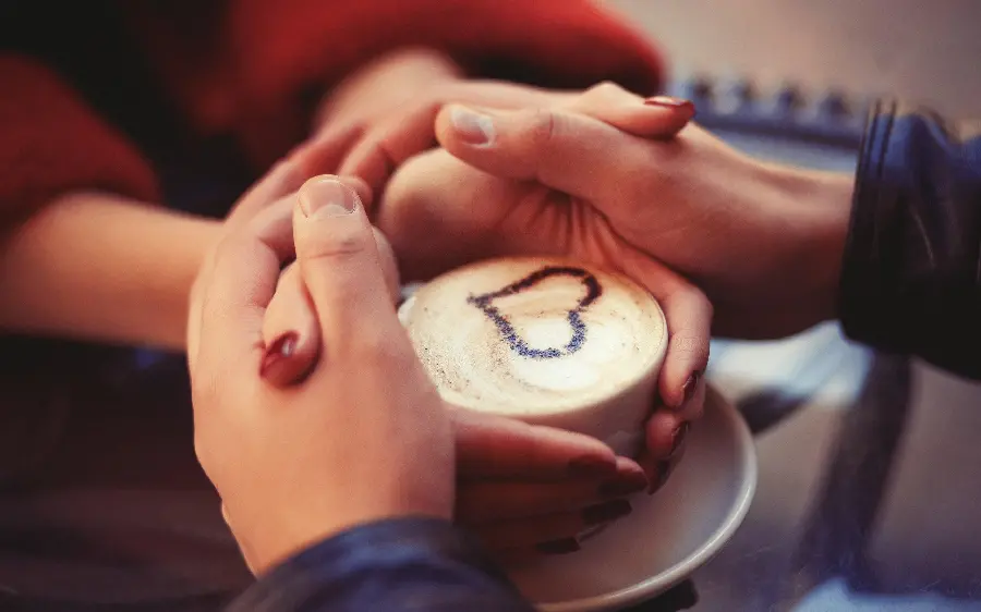 Hands that make love together for wallpaper