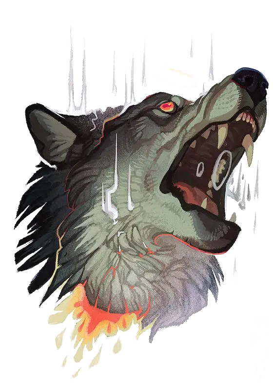 Interesting and scary image Dire wolf png with high resolution 