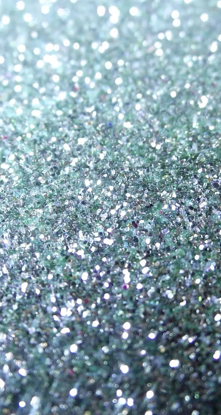 Blue Glitter Wreath Wallpaper Suitable for iPhone
